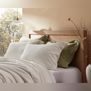 NEW Luxury Goose Feather and Down Pillow - 100% Cotton